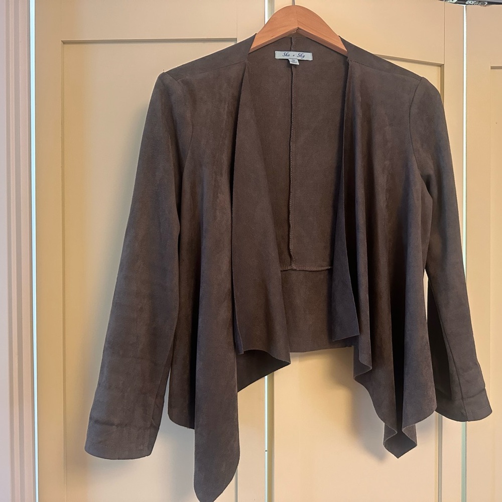 Grey Suede Women's Jacket